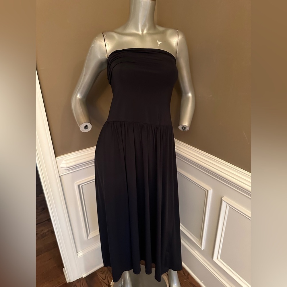 Seraphina Black Midi Ride Dress Sz Small